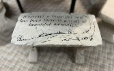 Memorial Garden Bench 