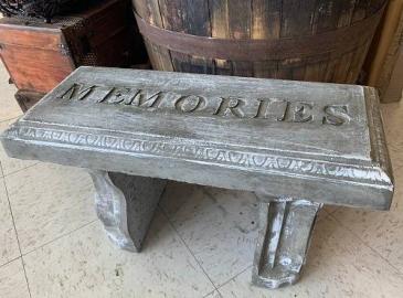Memorial Garden Bench -Standard Size Bereavement Gift in Owensboro, KY | Ivy Trellis Floral Memorial Garden Bench -Standard Size Bereavement Gift in Owensboro, KY | Ivy Trellis Floral