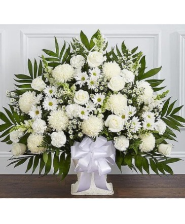 Memorial Mache White  in Hagerstown, MD | TG Designs - The Flower Senders