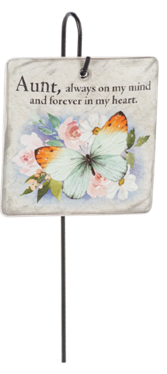 Memorial Plaque Stake - Aunt, always on my mind an 