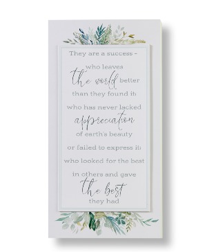 Memorial Sentiment Wall Sign Sympathy
