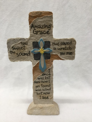 MEMORIAL STANDING CROSS Amazing Grace Cross