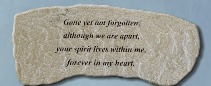 Memorial Stone Bench (Gone Not Forgotten) Stone Bench