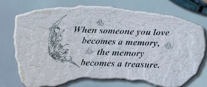 Memorial Stone Bench (Mini Butterflys MEMORY)