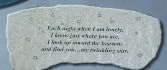 Memorial Stone Bench (Stars/Twinkling) Stone Bench