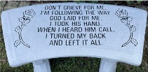 Memorial Stone Bench Stone Bench