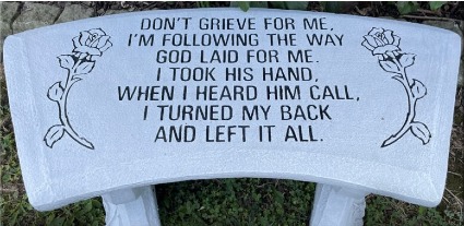 Memorial Stone Bench Stone Bench