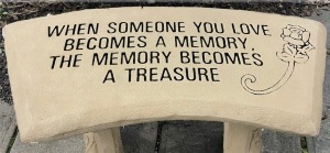 Memorial Stone Bench Stone Bench
