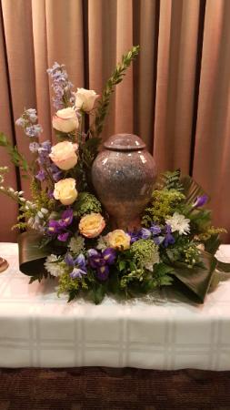 Memorial Urn Garden Sympathy Flowers (Urn not included) in Fredericton, NB | GROWER DIRECT FLOWERS LTD