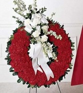 MEMORIAL WREATH Red & What From Roma Florist we fondly remember