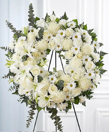 Memorial Wreath White - 00231 