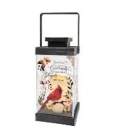 Cardinal Poly-Resin Lantern Lantern Keepsake
