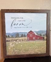Memories Made on the Farm wall or table art