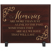 "Memories" Memorial Wood Plaque Sympathy Gift