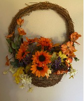 memories of fall silk basket perfect for anyone door or wall sending memories