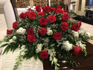 Memories To Cherish Casket Spray