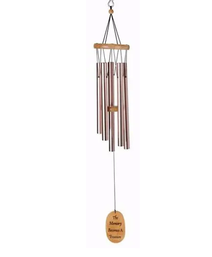 MEMORY BECOMES A TREASURE- ROSE GOLD WINDCHIME 