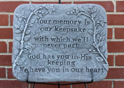 Memory-keepsake plaque  