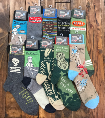 Men's Blue Q Socks  in Yankton, SD | Pied Piper Flowers & Gifts