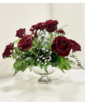 Mercury Compote Dozen Red Roses 