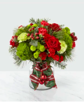 Mercury Glass Holiday Arrangement 