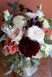 Merlot & Blush tones Bridal bouquet