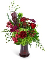 Merlot Romance Flower Arrangement