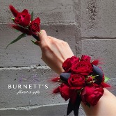 Merlot Rose Corsage & Boutonnière Set Flowers To Wear 