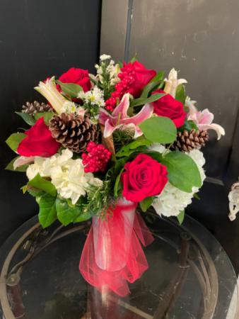 Merry and Bright Christmas arrangement 