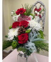 MERRY AND BRIGHT CHRISTMAS ARRANGEMENT