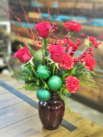Merry and Bright Vase Arrangement