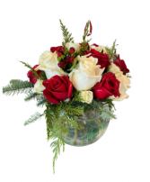Merry and Bright vase arrangement 