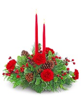Merry Berry Centerpiece Flower Arrangement