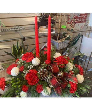 Merry & Bright Candle arrangement