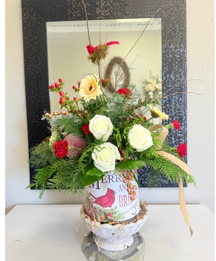 MERRY & BRIGHT Flower Arrangement