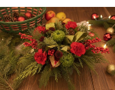 Merry & Bright Fresh Table Arrangement