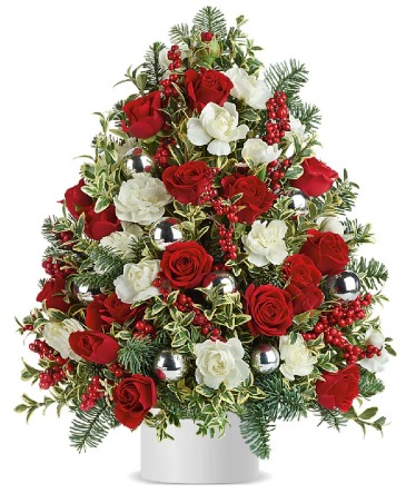 Merry & Bright Christmas  Tree in Wilmington, DE | EVERLASTING BEAUTY FLORAL DESIGNS