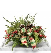 Merry Christmas Centerpeice Floral Arrangement