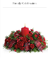 Merry Glow Bouquet  Christmas arrangement with mixed Christmas greens and carnations