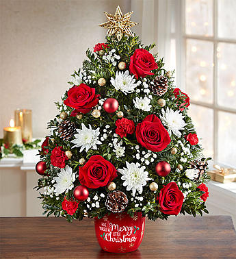 Merry Little Christmas™ Holiday Flower Tree 