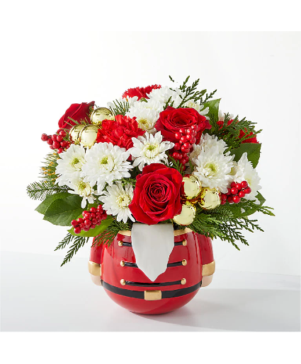 Merry Magic Nutcracker fresh holiday flowers