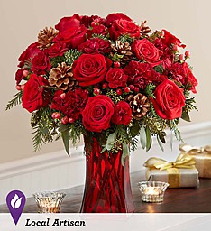 Merry Merry- Red vase design