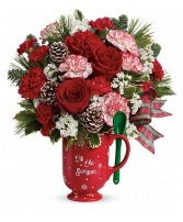 Merry mug bouquet 