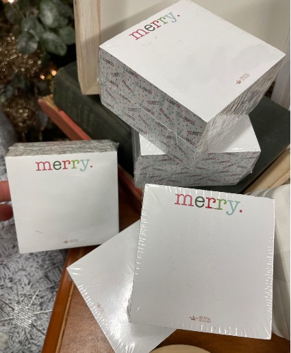 ‘Merry’ note pad 