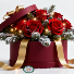 Merry Red Rose Hat Box