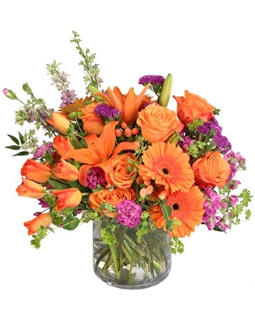 Mesmerizing Citrus Flower Arrangement in Albany, NY | Ambiance Florals & Events