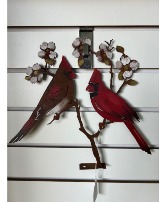 Metal Cardinal Decor 