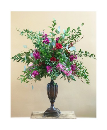 Metal Compote Arrangement  in Hellertown, PA | PONDELEK'S FLORIST