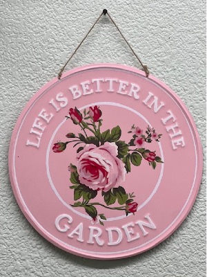 Metal Garden Sign  