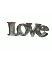 Metal Light Up Love Sign 